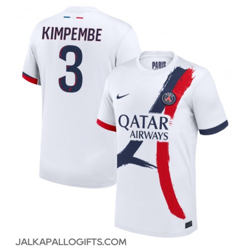 Paris Saint-Germain Presnel Kimpembe #3 Vieraspaita 2024-25 Lyhythihainen